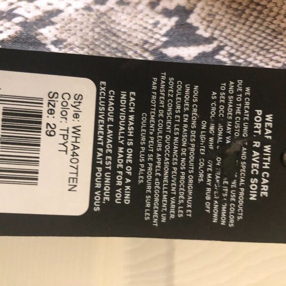 HUDSON Women's High-waist Ankle Skinny Python-print Jeans In Tan Python size 29 - Picture 7 of 7